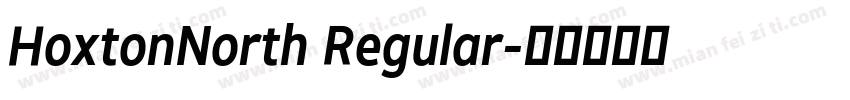 HoxtonNorth Regular字体转换